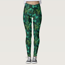 Grön Fitness Mode Amaryllis Lyxpresenter För  Leggings