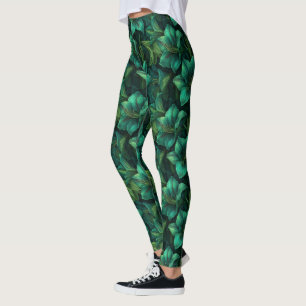 Grön Fitness Mode Amaryllis Lyxpresenter För  Leggings