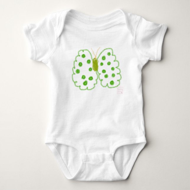 Grön fjäril av BabyLaia Tee Shirt (Framsida)