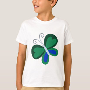 Grön fjäril T-shirt