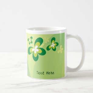 Grön fjärilsmugg kaffemugg