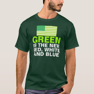 Grön flagga tee shirt