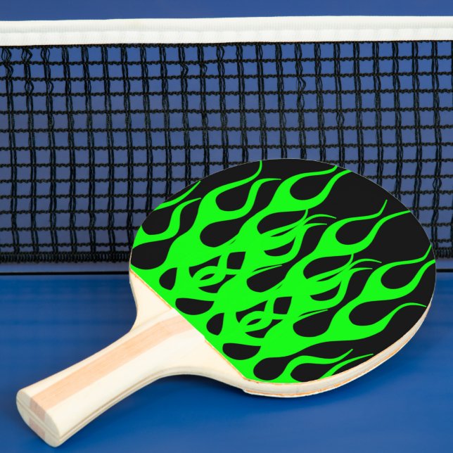 Grön Flamma Grafik Pingisracket (Insitu)