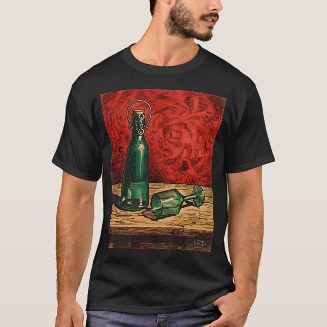 Grön flaska t shirt (Framsida)