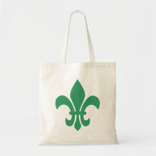 Grön Fleur de Lis Tygkasse