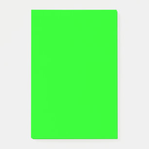 Grön Fluo neonfärg skräddarsy denna! Post-it Block