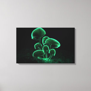 Grön Fluorescence Canvastryck