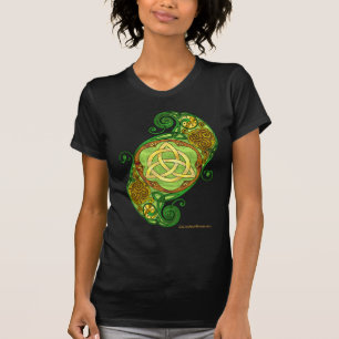 Grön fnurra för CelticspiralTrinity T-shirt
