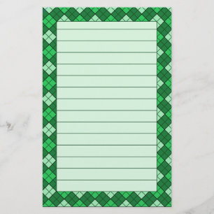 Grön fodrad plädbrevpapper brevpapper