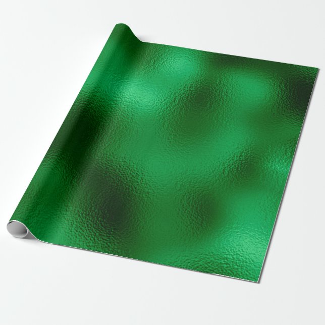 Grön folie presentpapper (Utrullad)