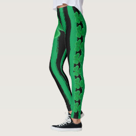 Grön för Shamrocksirländare för st patrick's day | Leggings