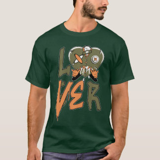 Grön förlorare älskare dropp hjärta Olivgrön 5s fö T Shirt