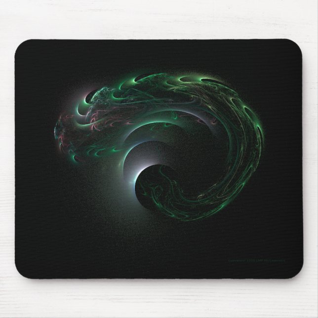 Grön förmörkelse Mousepad Musmatta (Framsidan)