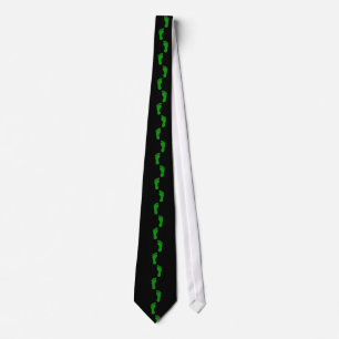 Grön fot Tie Slips