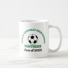 Grön Fotbollsspelare Personlig Kaffemugg