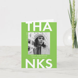 Grön foto Studenten i fetstil, grad Lime Tack Kort