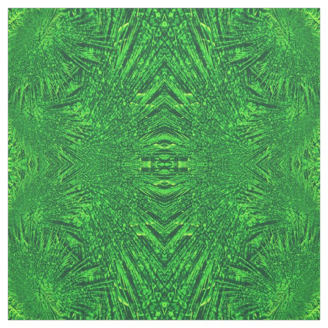 grön fractal. tyg (Provkarta)