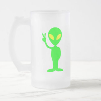 GRÖN FRÄMLING FROSTAT ÖLGLAS