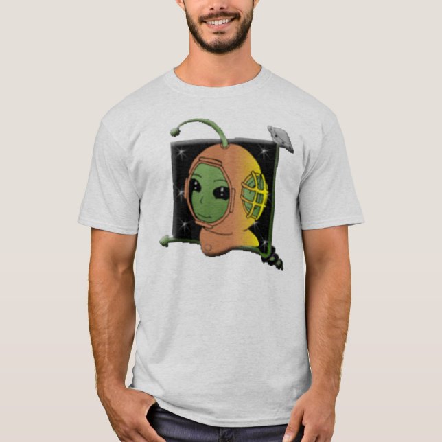 Grön främmande armésoldat t shirt (Framsida)