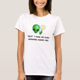 Grön främmande moderskapT-tröja T-shirt