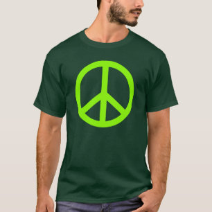 Grön fred för limefrukt tee shirt