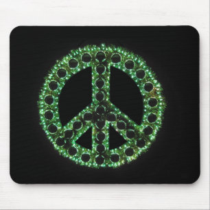 grön fredsteckenmousepad musmatta