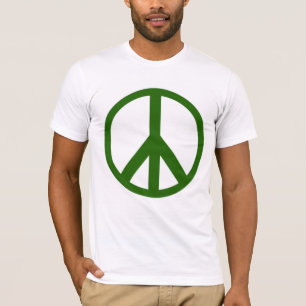 Grön fredsteckenT-tröja T Shirt