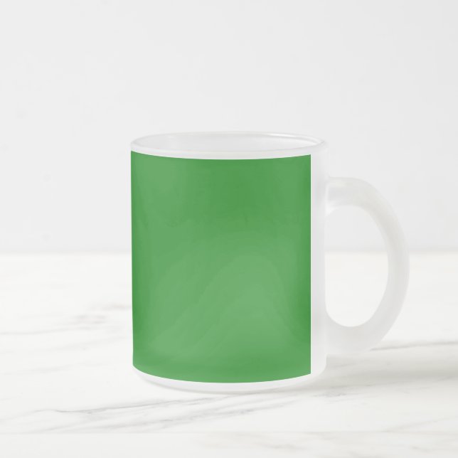 Grön Frostad Glas Kaffe Mugg (Höger)
