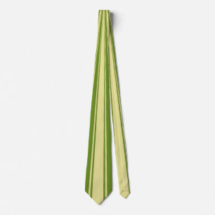 Grön funky randig mönster slips
