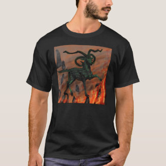 Grön Fyrhörnig Djävlig Get I Helvetet T Shirt