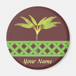 Grön gallernamnmagnet magnet