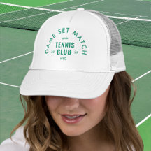 Grön Game Set Match Après Tennis Club Vit