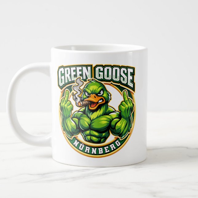 Grön Gås Fingers Nürnberg  Jumbo Mugg (Vänster)