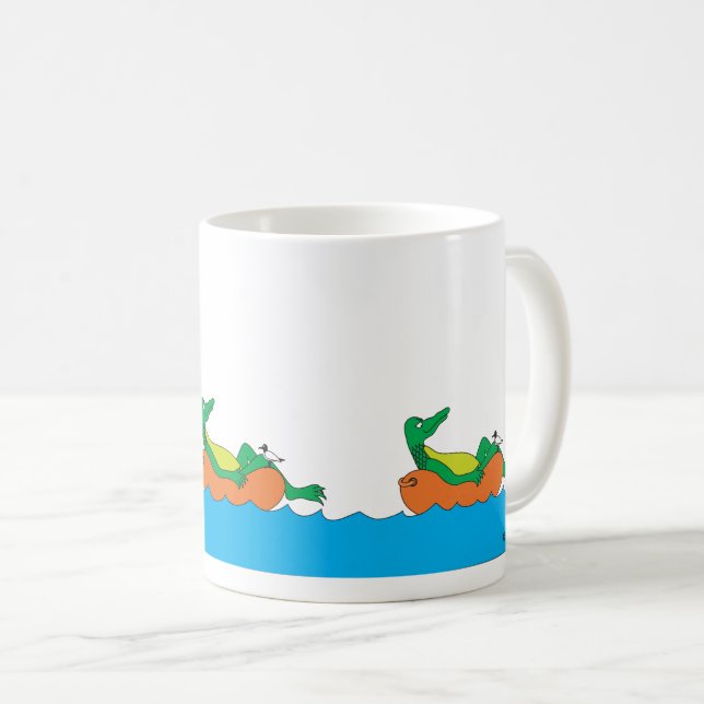 Grön Gator Innertube Cruise Mugg (Framsida höger)