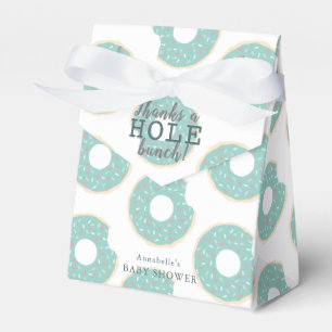 Grön gåva för munktackbaby shower presentaskar