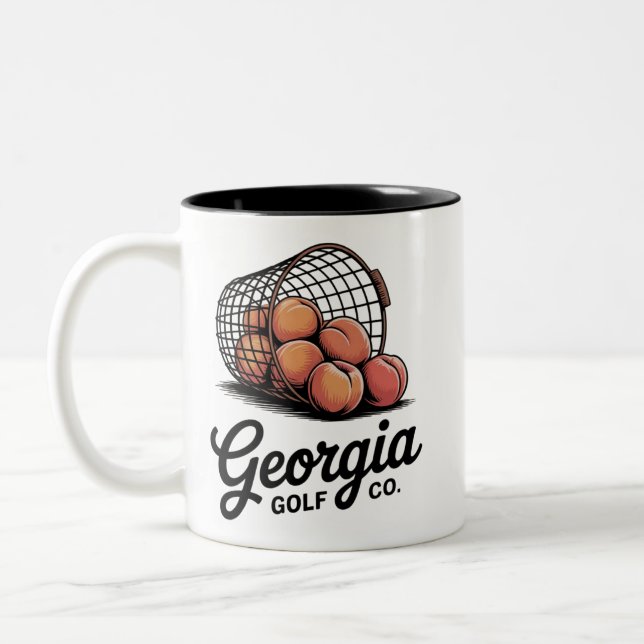 Grön Georgia Golf Co Range Bucket  Två-Tonad Mugg (Vänster)