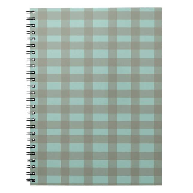 Grön Gingham Anteckningsbok (Framsidan)
