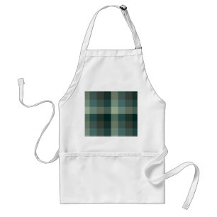 Grön Gingham-Karotröja Design Förkläde