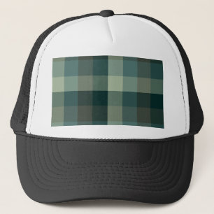 Grön Gingham-Karotröja Design Keps