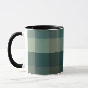 Grön Gingham-Karotröja Design Mugg