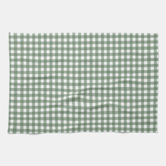 Grön Gingham Köksduk Kökshandduk