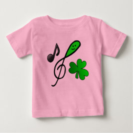 Grön Glad Ansikte Diskantnyckel Not & Shamrock T-shirt