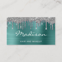 Grön Glitter Frisör Och Sminkstylist