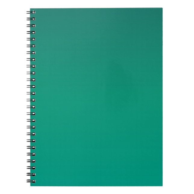Grön gradient anteckningsbok för foton med lövtema (Framsidan)