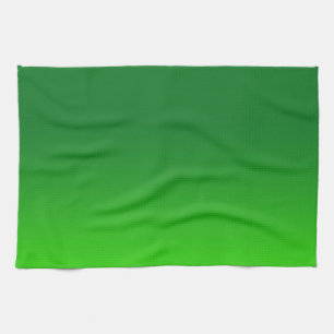 Grön Gradient Ombre Livlig Modern Enkel Kökshandduk