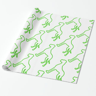Grön Grand Danois Presentpapper