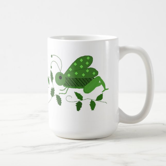 Grön gräshoppa kaffemugg (Höger)