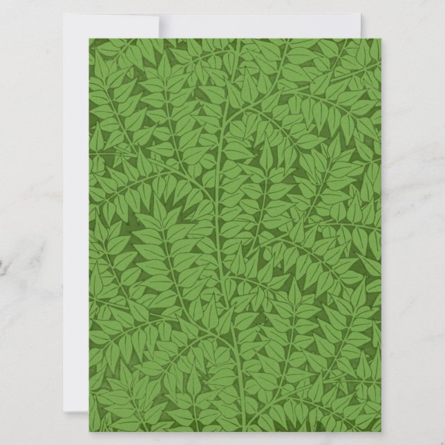Grön grenmönster (Jungle Art) (William Morris) Kort (Framsida)