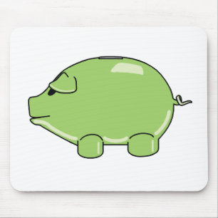 Grön gris Mousepad Musmatta
