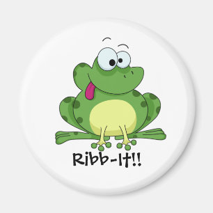 Grön groda för lycklig magnet